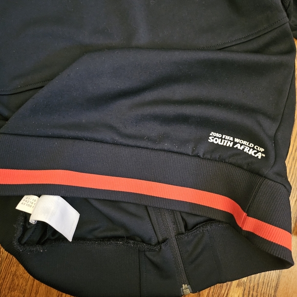 Adidas soccer track jacket black Size M England 2010 World Cup South Africa zip - Picture 7 of 10